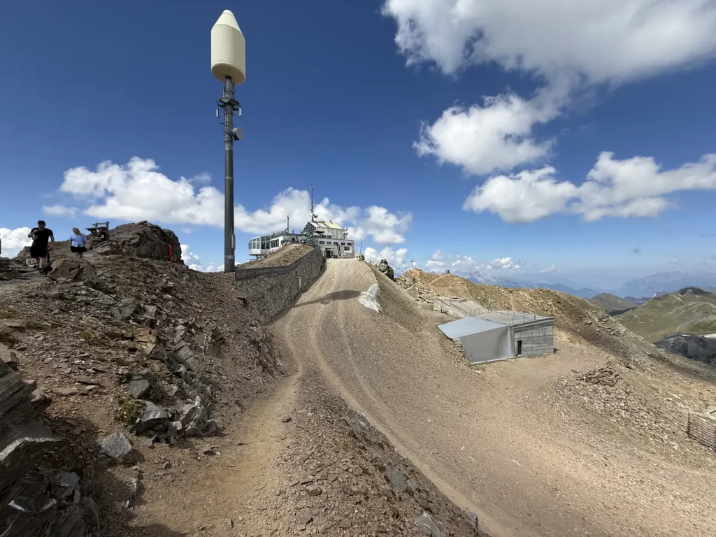 Lenzerheide, Parpaner Rothorn, Ausblick auf das Restaurant