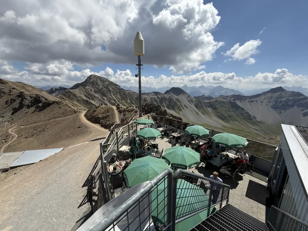 Lenzerheide, Parpaner Rothorn, Restaurant - Oberdeck